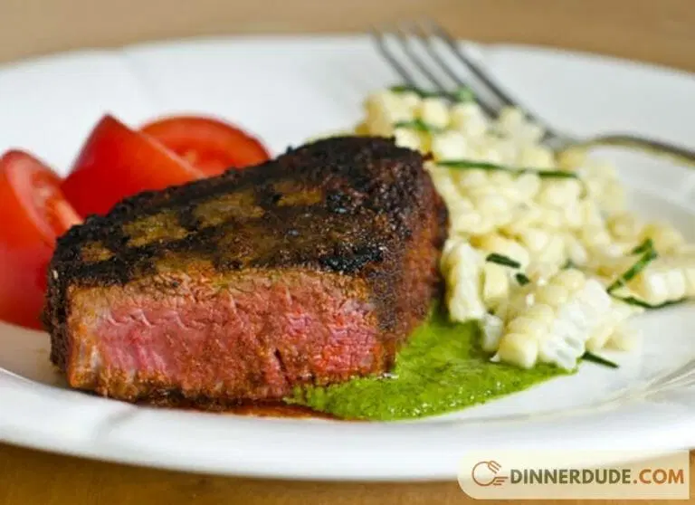 Beef Tenderloin Chimichurri with Roasted Broccoli